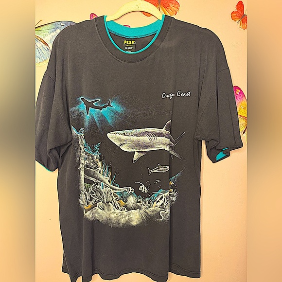 MSP Gold Other - Vintage MSP Gold Shark Oregon Coast Tee